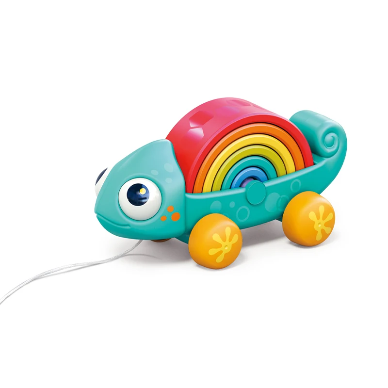 Baby montessori lizard rainbow stacking building blocks toddler puzzles toys