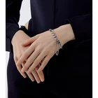 Silver Guaranteed Quality Silver Needle Chunky Chain Woman Silver Bracelet