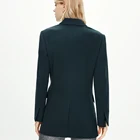 Ladies Suit White Casual Mid-length Ladies Small Suit Jacket Pure Color Simple Luxury Slim Jacket Women