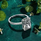 Wedding Ring Diamond Ready To Ship High Quality Silver Jewellry Wedding Ring With High Carbon Diamond