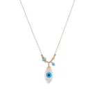 Shell Pendant Shell Collarbone Chain Sea Shell Eye Palm Clover Horse Eye Pendant Necklace