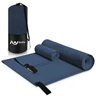 Jacquard Towel Super Absorbent Custom Logo Jacquard Cheap Magnet Microfiber Sport Gym Towel With Bag