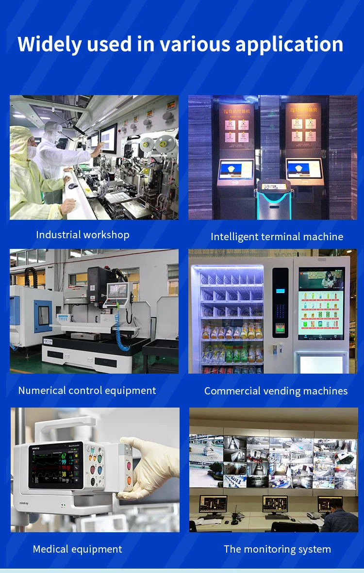 11.6 Inch Industrial LCD Monitor IPS Panel Pure Plane Display Capacitive Touch Screen LED Backlight PCAP Mount CE/FCC/ROHS Stock
