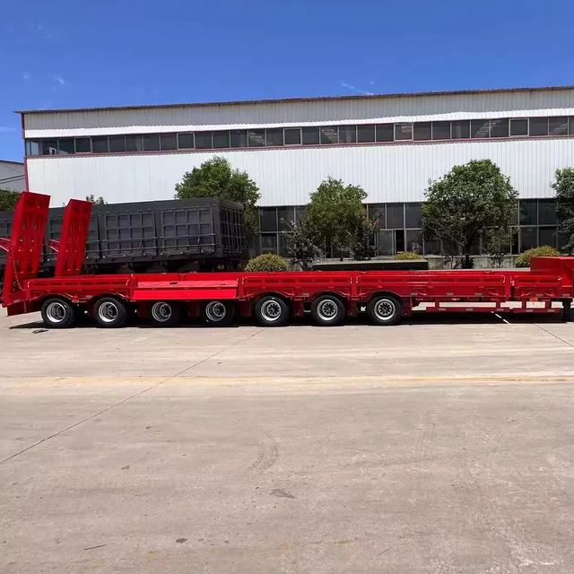 Made in China High Quality100ton 300ton  utility trailers truck flatbed semi trailer
