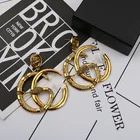 Earrings Fashion Jewelry S925 Silver New Letter Earrings Joker Fashion Brand Jewelry Earrings