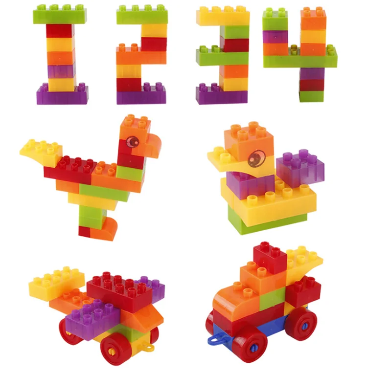 Variety building blocks plastic spelling educational toys