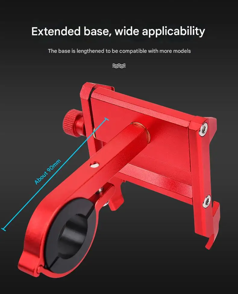 High Stability Aluminum Alloy Bike Mount Bike Mount Brackets Motorcycle Cell Phone Holder Rack