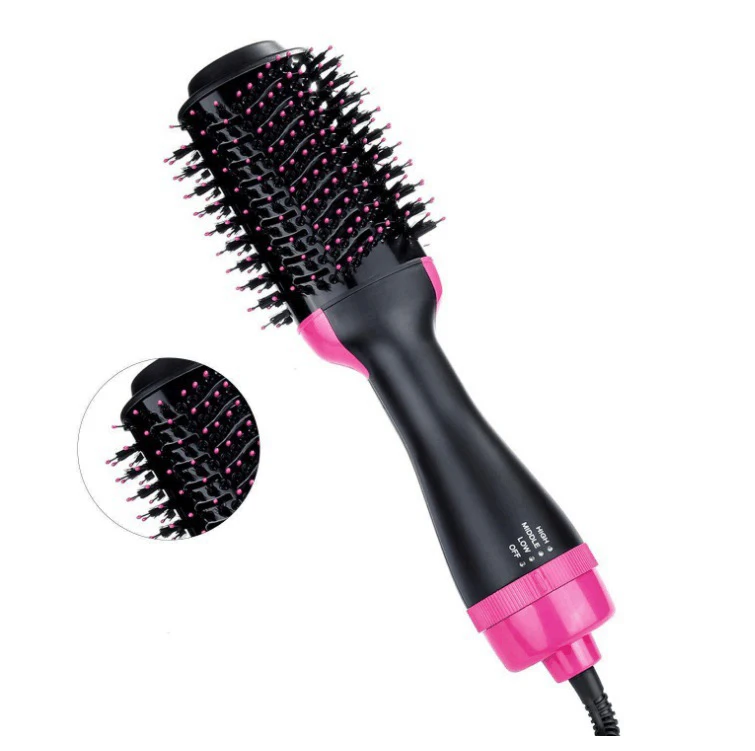 Amazon.com: Cepillo secador de pelo en uno, secador de pelo 4 en 1 y  voluminizador con iones negativos antiencrespamiento, revestimiento de  cerámica, cepillo secador de soplado para alisar el rizador : Belleza