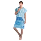 Mens Womens Suit Mens Womens Customize Poncho Hooded After Surf Changing Towel Robe Surf Changing Poncho For Wet Suit