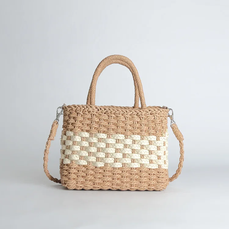 straw Bags For Women Handmade Beach Bag Woven Handbags Casual