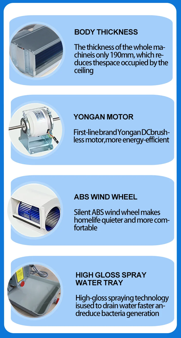 Horizontal Concealed Ducted Fan, 170~2380m3 - detail 12