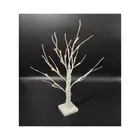 Decoration Table Top 60cm Decoration Table Top Mini 60cm Snow Tree Snowy Birch Tree Battery Operated Led Lights