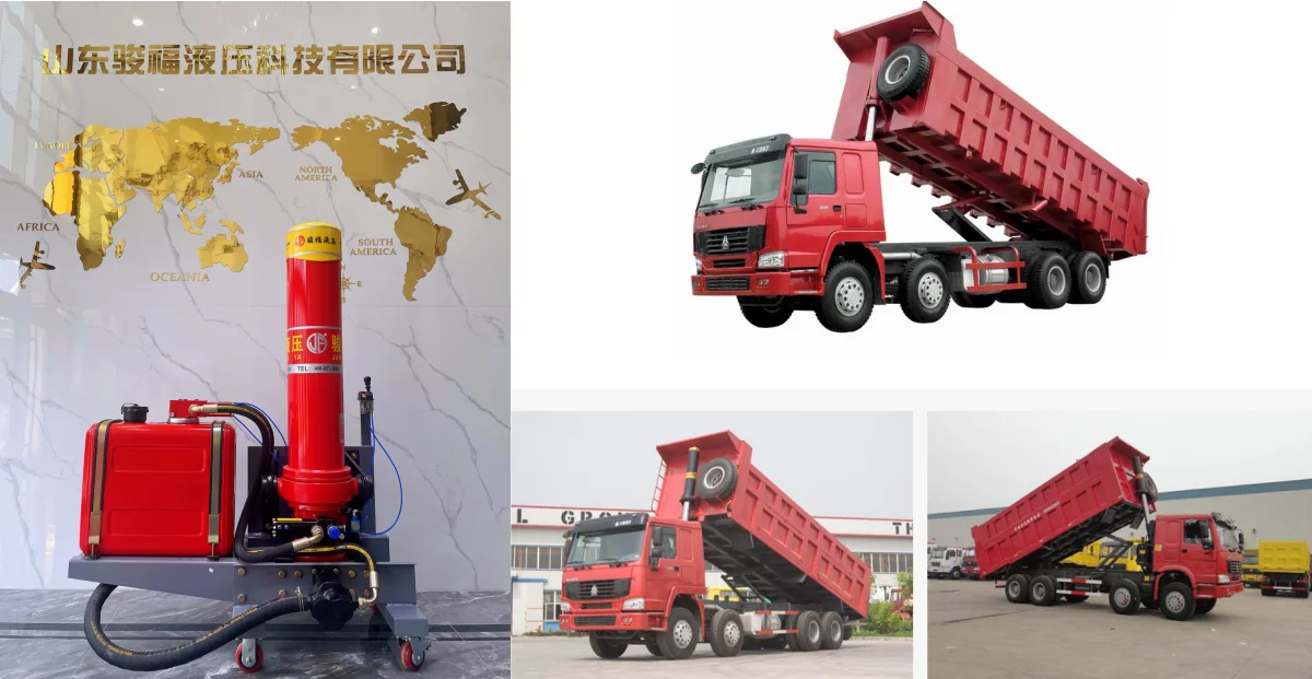 HYVA/PENTA Model Front-end Telescopic Hydraulic Tipping Lifting System for Dump Truck details