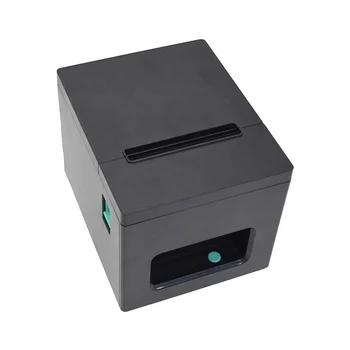 80MM Bluetooth POS receipt thermal printer on desk with auto cutter