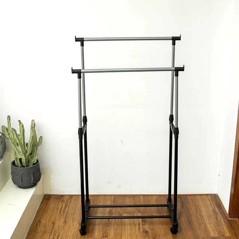 Heavy Duty Metal Clothes Rack Free Standing Clothes Display Organizer