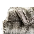 Blanket Throw Blanket Manufacturing Customized High Quality Luxury Faux Fur Arctic Wolf Blanket Throw