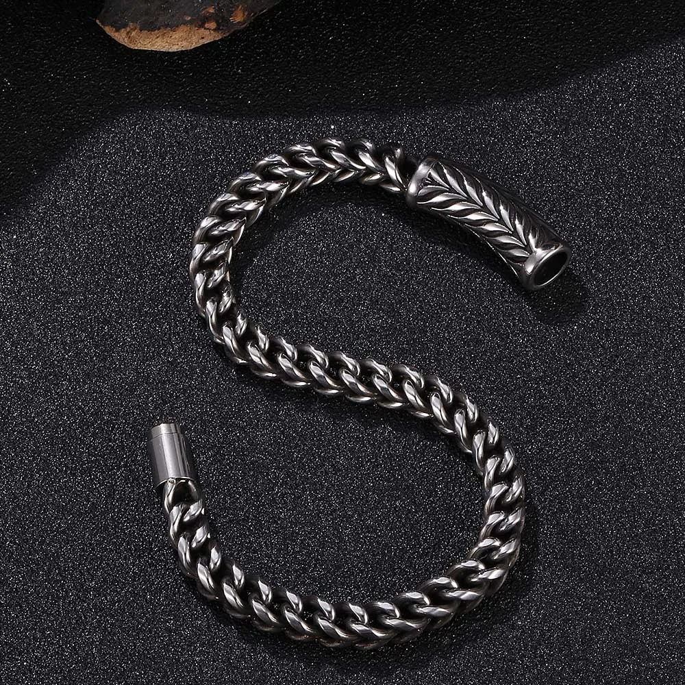 Fashion Stainless Steel Bracelet Titanium Steel Men'S Bracelet