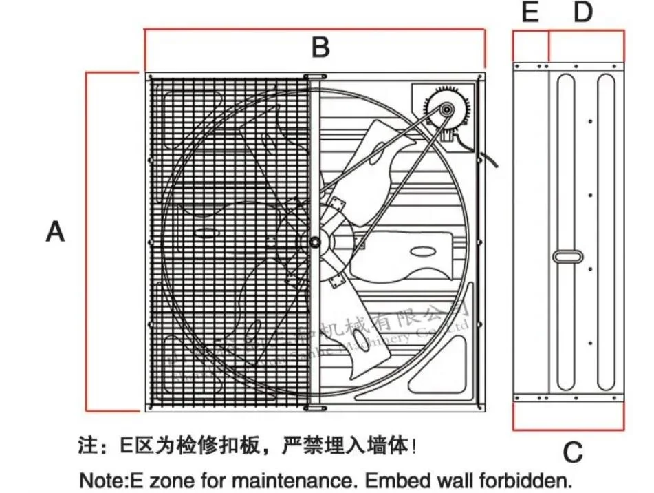 Wall Fan, 380V, Electric - detail 8