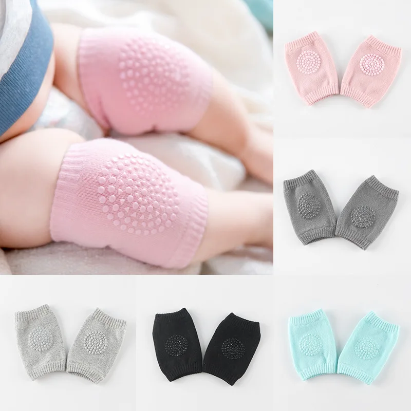 Non Slip  Smile Knee Pads Protector Safety Kneepad Kids Crawling Elbow Infants Toddlers Baby Accessories Leg Warmer Girls Boys