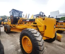 Hot Sale Caterpillar CAT140H 14ton 138KW Motor Grader 90 Percent New Used Construction Machinery Engine Pump Gearbox Low Price