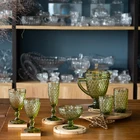 Goblets Quality Goblet Wholesale Restaurant Fancy Antique Water Goblets Vintage Colored Drinking Glasses