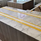 Custom Shopping Mall Kiosk Retail Store Furniture Professional Manufacturers Factory Price Marble Table For Mall Kiosk