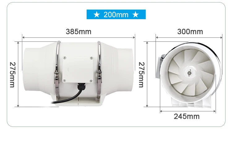 Ventilation Fan, Inline, 220 V, 23-105W - detail 22
