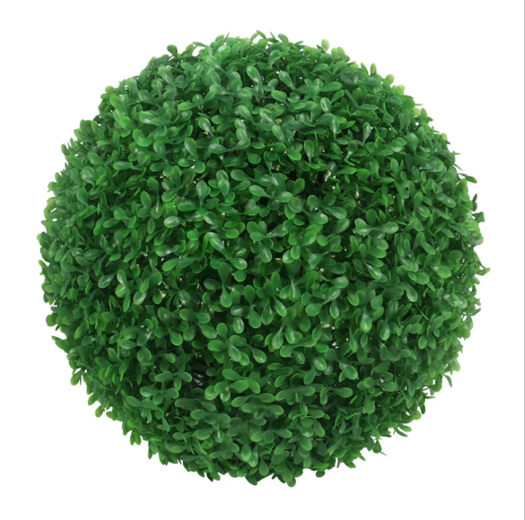 Artificial Topiary Grass Ball Faux Boxwood Decorative Balls for Backyard, Balcony, Garden and Wedding
