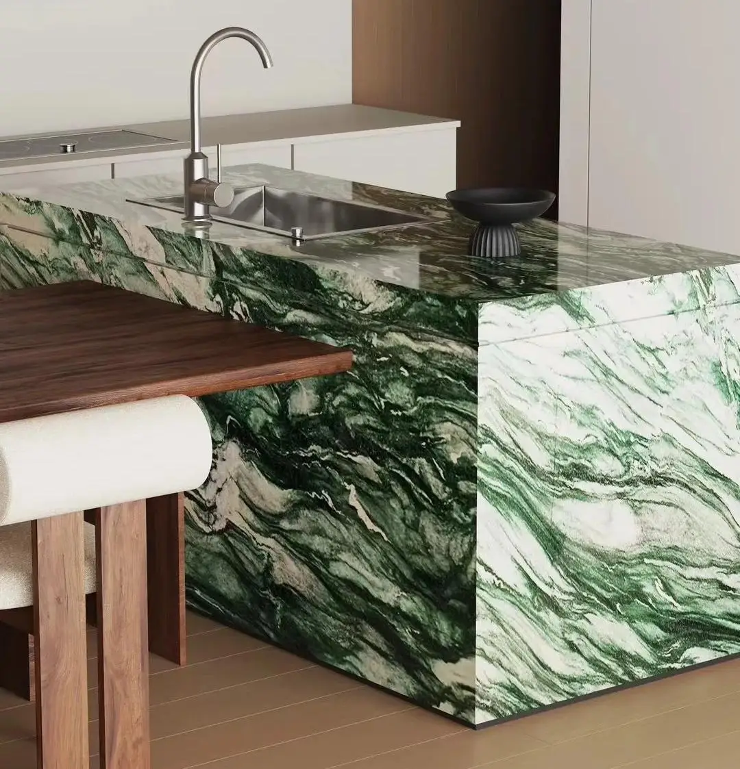product modern luxury high quality natural green granite kitchen and bathroom countertop for indoor hotel villa wall floor stairs-3