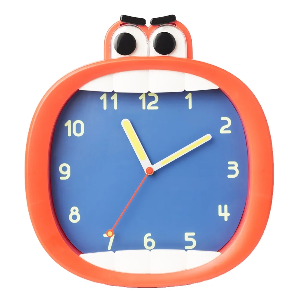 2022 New Big Mouth Wall Clock Mute Calendar Living Room Home Bedroom Cartoon  Luminous Pointer Clock - Buy Big Mouth Wall Clock,Led Clock,Household Wall  Clock Product on 