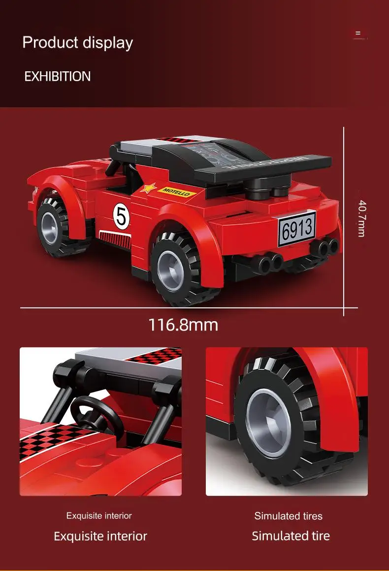 Urban Racing Assembly,Sports Car,Rebound Car Model,6yearold Car