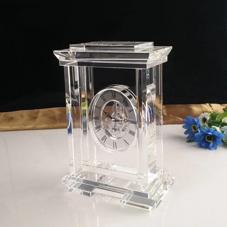 product custom design large crystal desk clock for home decoration-34