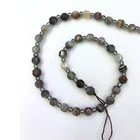 Botswana Bracelet 6Mm Double Tip Loose Gemstone Grey Botswana Beads Natural Bracelet