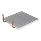 4 Channel Tube Aluminum Alloy Liquid Cold Cooling Plate Water Cool Copper Plate