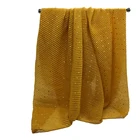 Viscose Scarf Spot Wholesale Spring And Autumn Solid Color Viscose Scarf Sequin Scarf Crinkle Chiffon Scarf