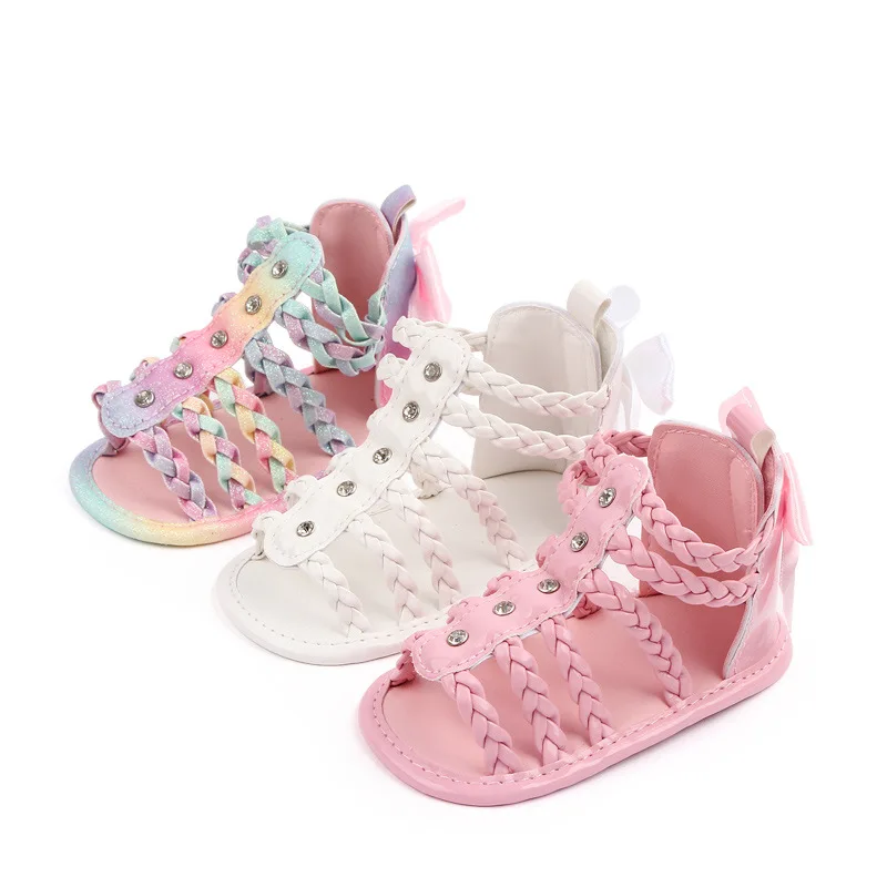 Summer Baby Shoes 0-1 Year Old Non-slip Princess Roman Girls Sandals Wholesale