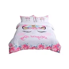 Bomcom 3d Digital Printing Unicorn Comforter Set Gifts For Teens Unicorn Lovers Chubby Pink Cheeks Unicorn Face Bedding Set