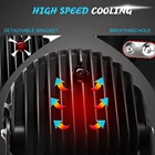 Combo Beam LED Auto Car Lights Marine Boat Round 9" Inch 160 W Led Driving Light For Truck Offroad Spotlight