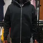 Black Hoodie Zipper Hoodie Custom Black Full Zip Up Hoodie Zipup Hoodie Face Zipper Hoodie Zip Up 2021