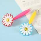 Shaped Pen Lovely Flower Shaped Bendable Ball Pen Children Fancy Character Rubber Ball Pen