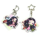 Star Anime Laser Star Type Acrylic Keychain Custom Cartoon Character Display Stand Anime Cartoon Pattern