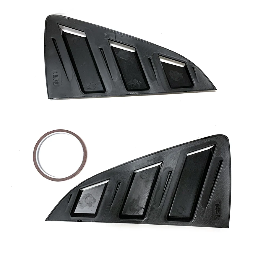 product car rear window shutter cover trim window louver side vent trim fit for vw polo 2014 2018 accessories-6