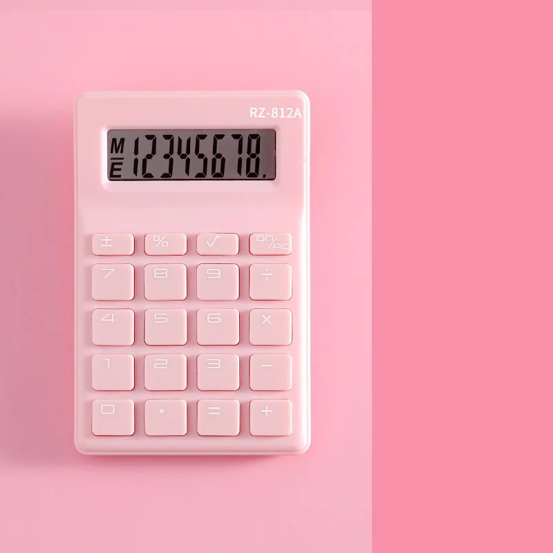 Custom cute 8-digit mini calculator abs perfect for school & office custom small stationery set available Custom cute 8-digit mini calculator abs perfect for school & office custom small stationery set available