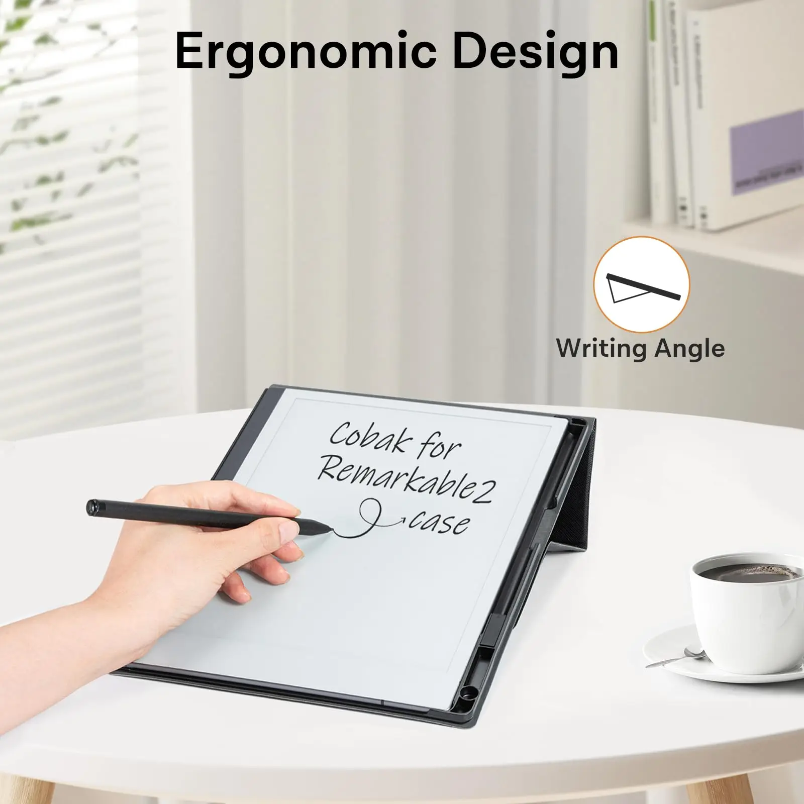 product case for remarkable 2 multi angle foldable stand feature perfect choice of remarkable 2 case with pen holder laudtec-6