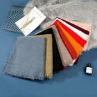 Yiwu Scarf 2019 Yiwu Factory Fashion Custom Design Colorful Solid Sequins Cashmere Wool Scarf Cashmere Scarves Shawl