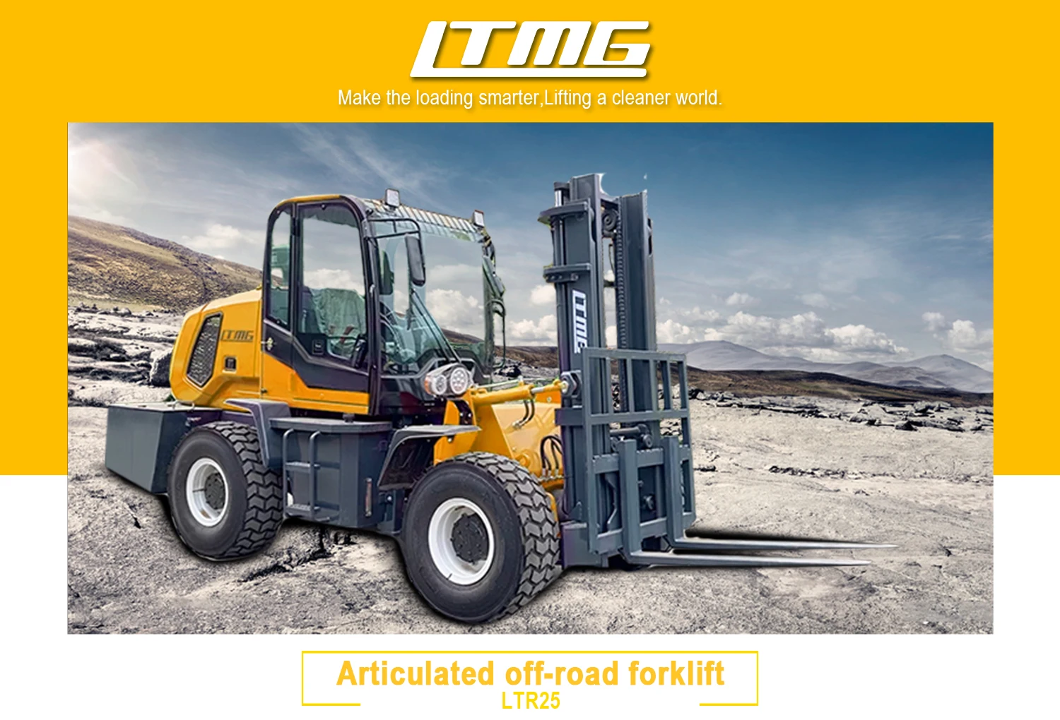 Ltmg Forklift Rough Terrain 2wd 4wd 5000kg 5 Ton 5t 4x4 Articulated