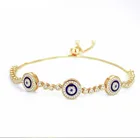 Jewelry Silver Gold Plated Kingly Bangle Luxury Jewelry 925 Silver Gold Plated Women Evil Eyes Jewelry