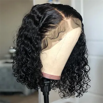 Free Sample 13x4 Lace Frontal Cheap Wig Deep Curly Raw Virgin Cuticle Aligned hair Brazilian Wigs Human Hair Lace Front