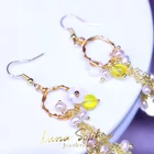 Beautiful Earrings Beautiful Natural Freshwater Pearl Petal Tassel Earrings Gold-plated