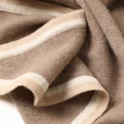 Fashion Pashmina Fashion Ladies Shawl Pure Natural Purple Cashmere Knitted Rectangular Shawl